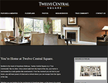 Tablet Screenshot of 12centralsquare.com